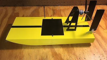 Build Fast AirBoat RC from Foam and Test Run  [ Part 1 ]