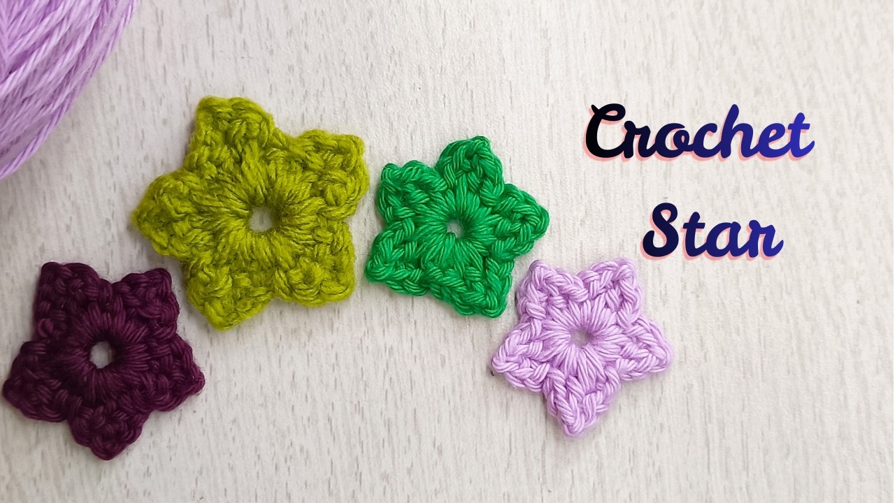 Удивительный 🤩 Пошаговый урок по вязанию крючком звезды для абсолютных новичков.
