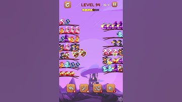 Bird Sort 2 Level 94 Solution, No Added Branches, No Help