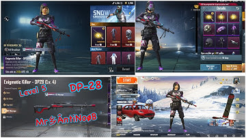 Enigmatic Killer DP 28 | Upgraded To Max Level | 2000 UC |  Enigmatic Killer Crates | PUBG Mobile