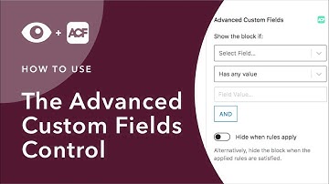 How to use the Advanced Custom Fields control in Block Visibility
