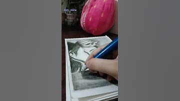 Mirror effect drawing❤️#mirroreffect #drawing #art #yt