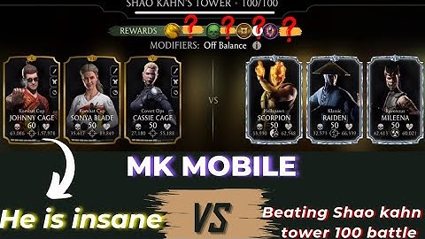 Beating Shao Kahn Tower Final Battle 100 💥🔥 || Rewards || Perfect Ending || MK Mobile || MAX GAMING.