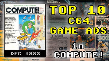 Top 10 C64 Game Ads in COMPUTE! Magazine, December, 1983