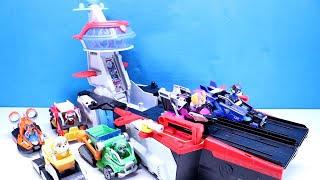 PAW Patrol Mighty Movie Aircraft Carrier HQ Unboxing Review and Play Features Showcase! screenshot 3