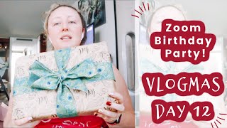 Zoom Birthday Party | Vlogmas Day 12 | Katie Snyder