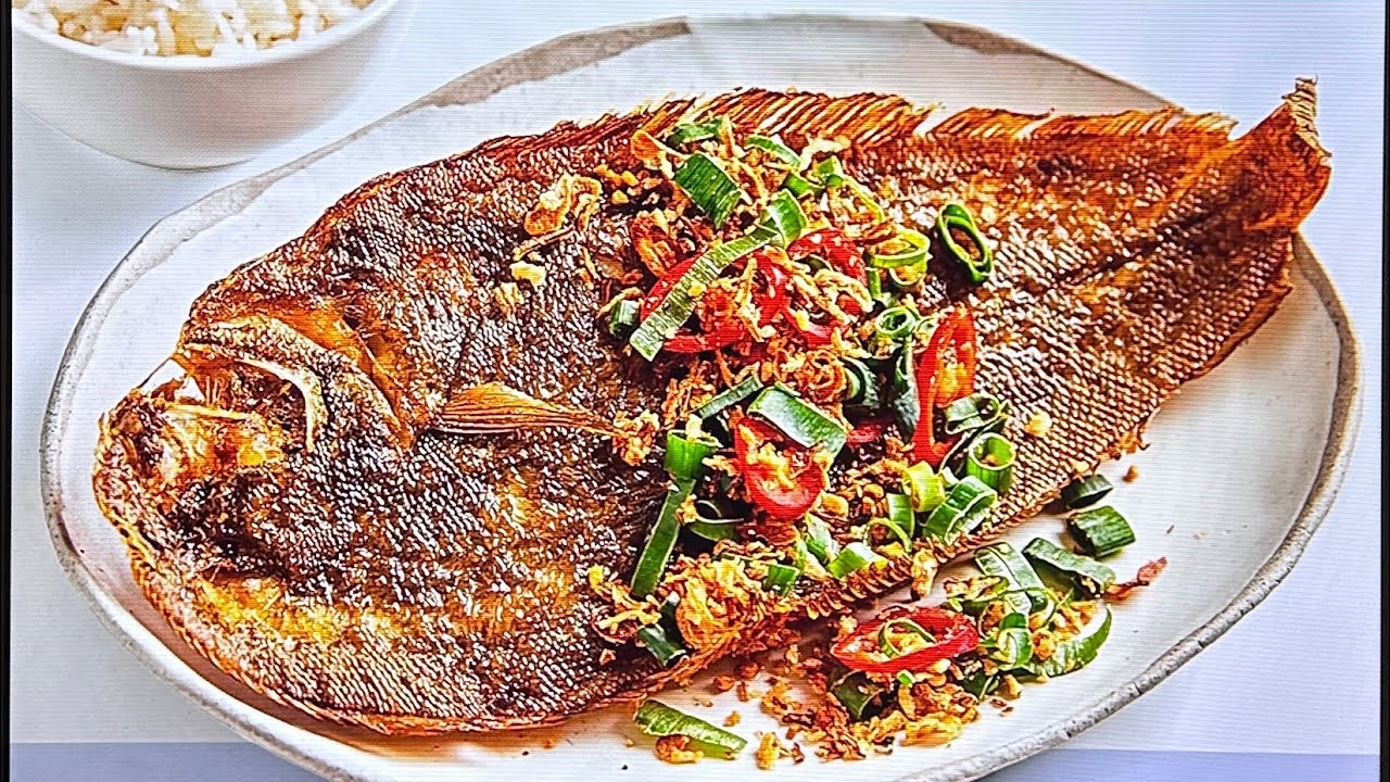 Eating flounder fish in The Star Restaurant YouTube