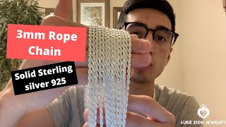3mm Rope chain Review | Luke Zion Jewelry