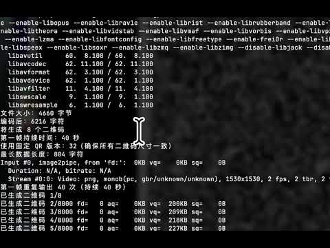 QR 编码 录屏 解码 完整流程测试