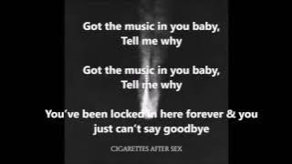 Apocalypse - Cigarettes After Sex (LYRICS)