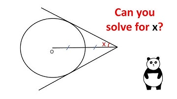 Two Tangent Lines to a Circle. Geometry video.