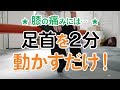 【膝の痛みに】2分で膝痛撲滅！足首を動かすだけ！？ － 長崎の藤本整骨院 －