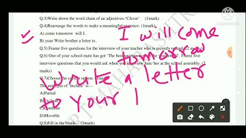 Bridge course, Std.9, English -Test -3, सेतू अभ्यास, वर्ग -9, इंग्रजी, चाचणी क्र.3