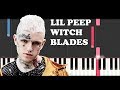 Lil Peep - Witchblades (Piano Tutorial)