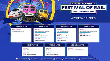 Festival of Rail 2025 on Steam! (Sat 8th) - Train Sim World 5