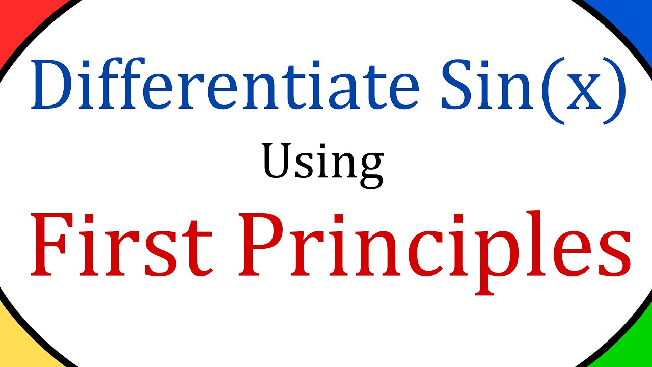 Differentiate Sin X Using First Principles (How To) - YouTube