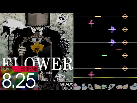 【打ち込み】FLOWER-TLION69 Remix EXT-D FC(99.96%) 【GITADORA/コナステ】
