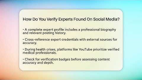 How Do You Verify Experts Found On Social Media? - Everyday-Networking
