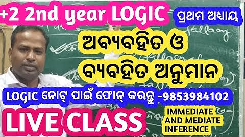 Immediate and mediate inference in logic class 12th
