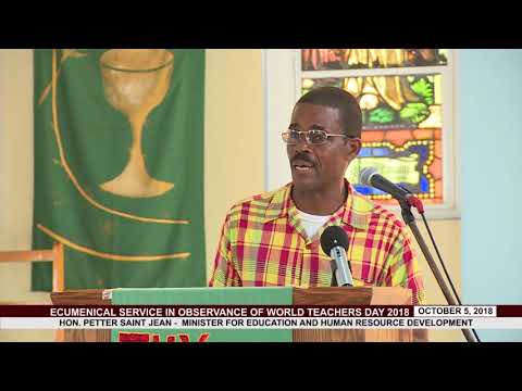 Hon. Minister for Education Addresses Teachers on World Teachers Day 2018