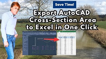 Save Time! Export AutoCAD Cross-Section Area to Excel in One Click