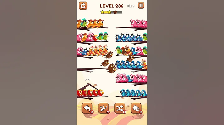 Bird Sort 2: Color Puzzle Level 236 #games #gaming #gameplay