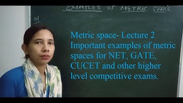 Examples on Metric space, Pseudo Metric space