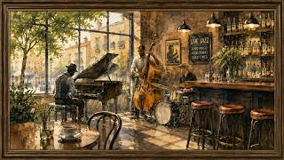 Picture Frame Art for TV | Watercolor Jazz Bar + Lofi Jazz Music | 2 Hours