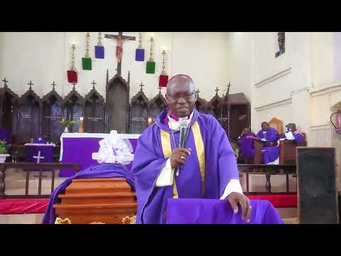 KIFO KIPO ASKOFU BAJI KWENYE MISA YA KUAGA MWILI WA NDUGU ROBERT BAGO 25 09 2025 KANISA KUU