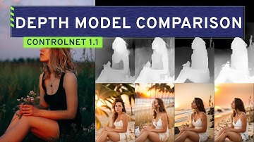 Stable Diffusion ControlNet 1.1 Depth Model Comparison
