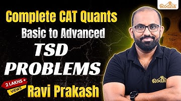 Time Speed and Distance 3 | CAT Preparation  | Arithmetic | Quantitative Aptitude