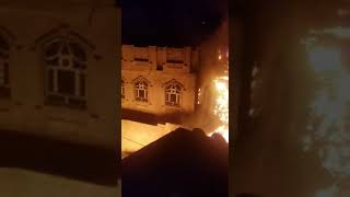 حريق هائل في صنعاء