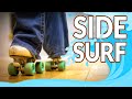 Roller skating side surf