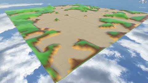 Custom procedural terrain generation in VR demonstration
