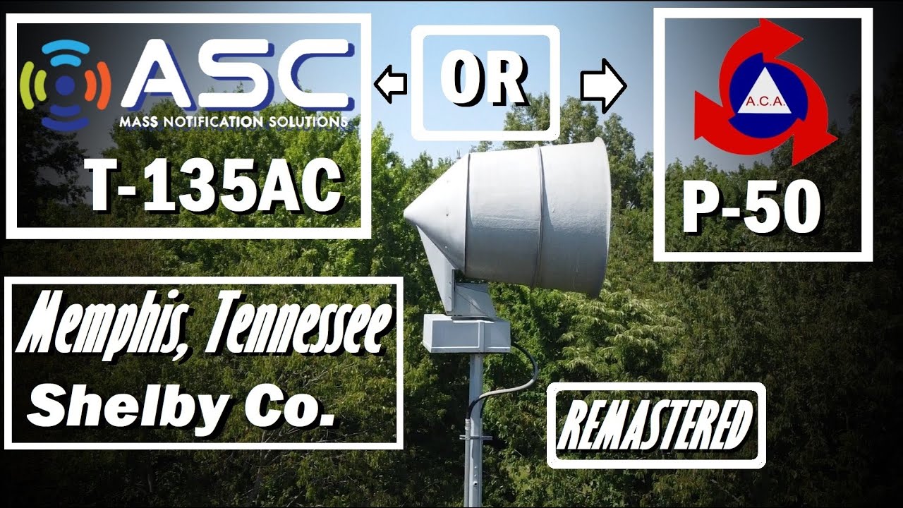 ACA P-50/American Signal T-135AC Siren Test - Memphis, TN [Remastered]