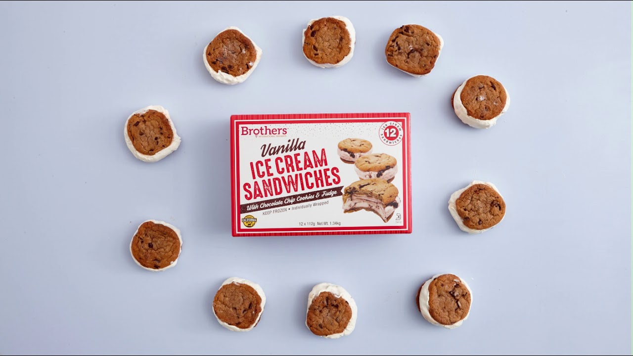 Brother's Vanilla Ice Cream Sandwiches At Costco YouTube