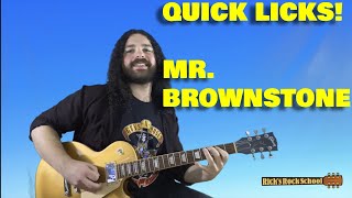 Quick Licks Ep 2: Mr. Brownstone [Guns N' Roses Guitar Lesson]
