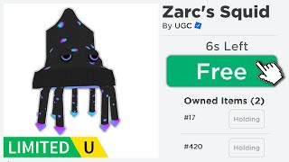 How To Get My Free Ugc Limited Zarcs Squid In Roblox All Steps