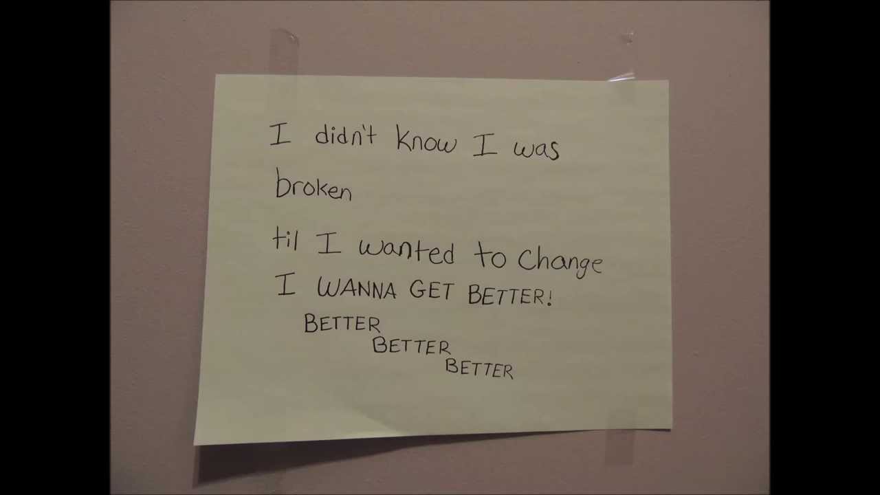 I Wanna Get Better - Bleachers (stop motion lyric video) - YouTube