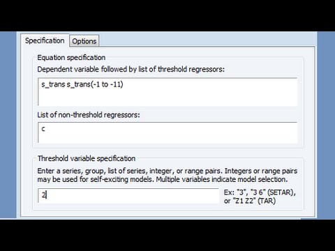 Threshold Autoregression