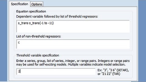 Threshold Autoregression