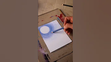 كيف ترسم لوحة بتجنن بثلاث الوان فقط وبدقيقة 