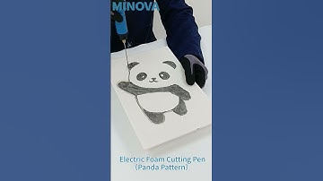 MINOVA Foam Cutter Electric Foam Cutting Pen（Panda Pattern） #satisfying #hotwire #asmr #foam