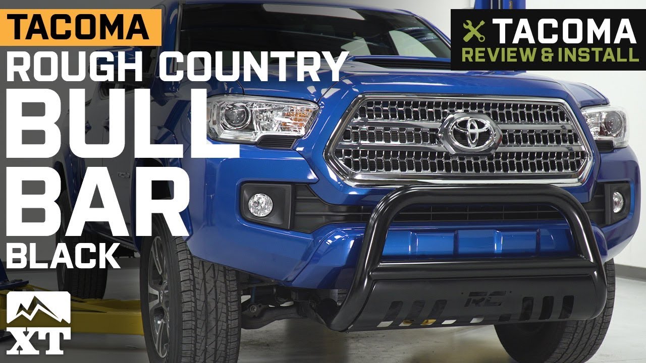 Roxmad 3 E-Series Black Bull Bar Bumper For 2016-Later Toyota Tacoma