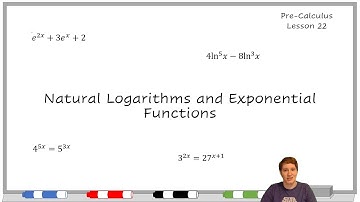 Precalculus Math U See - Natural Logarithms and Exponential Functions - Lesson 22