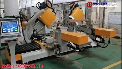 MÁY PHAY MỘNG DƯƠNG 2 ĐẦU TỰ ĐỘNG - MÁY ĐÁNH MỘNG DƯƠNG CNC - MÁY PHAY MỘNG DƯƠNG GÓC NGHIÊNG CNC
