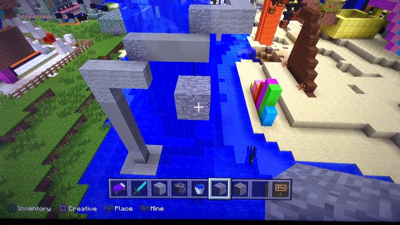 Minecraft monster tail build. - YouTube