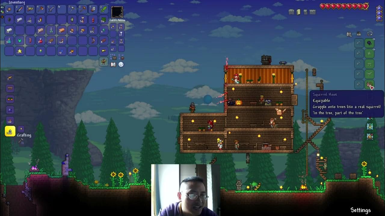 terraria beginner tutorials How to use squirrel hook, no one tell you