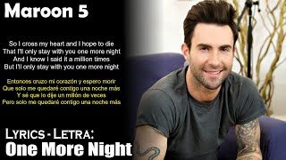 Maroon 5 - One More Night (Lyrics Spanish-English) (Español-Inglés)