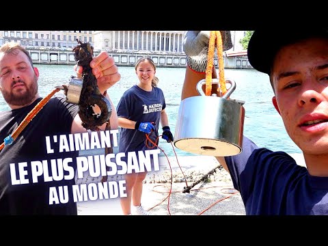 ON PÊCHE AVEC L'AIMANT LE PLUS PUISSANT AU MONDE ! feat @Moguiz